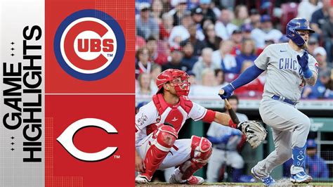 chicago cubs score today's game with the reds